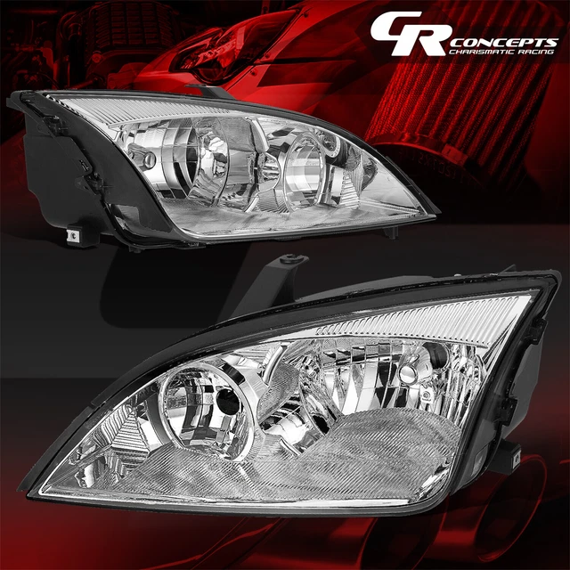 PAIR CHROME HOUSING Clear Corner Headlight/Lamps Lh+Rh For 0507 Ford