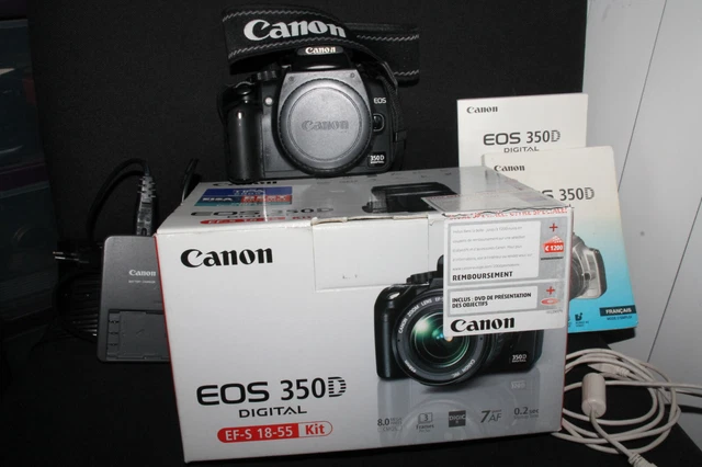 Canon EOS 350D Kiss Camera, Accessories, Lenses and Bag