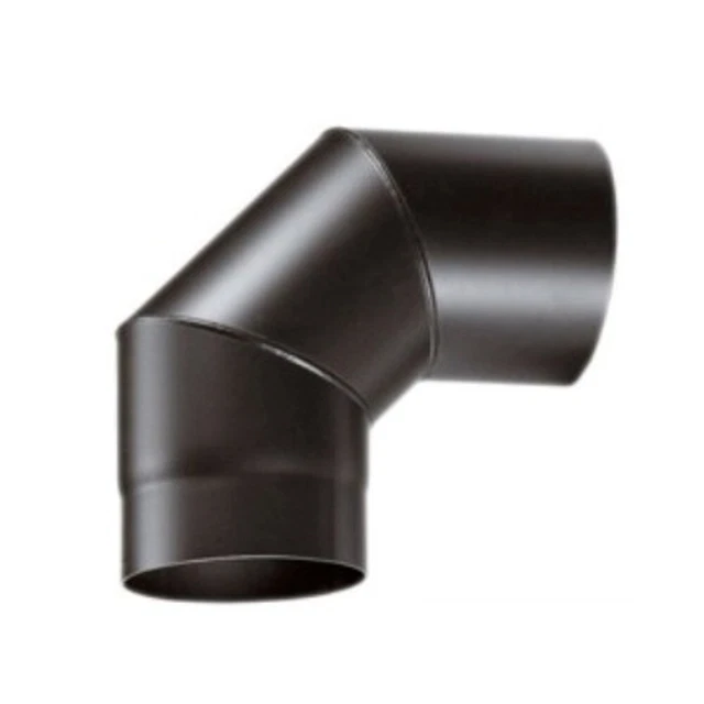 Curva Canna Fumaria 90° DN150 - Smaltata, 600°C, Per Stufe Legna/Pellet, Made Italy - Foto 12
