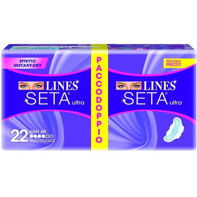 Lines Seta Ultra Con Ali Pacco Doppio 22 Pz 8001480400627
