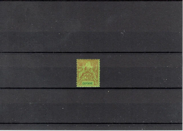 Timbre Guyane France Colonie 1892 N°36 Neuf* Mh