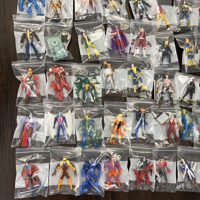 Marvel X-men Lot Of 72 Figures 1990’s Toy Biz Animated 2