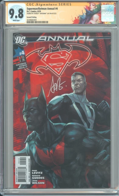 SUPERMAN BATMAN ANNUAL #4  CGC 9.8  2nd Print - 1st Batman Beyond DCU -  Signed