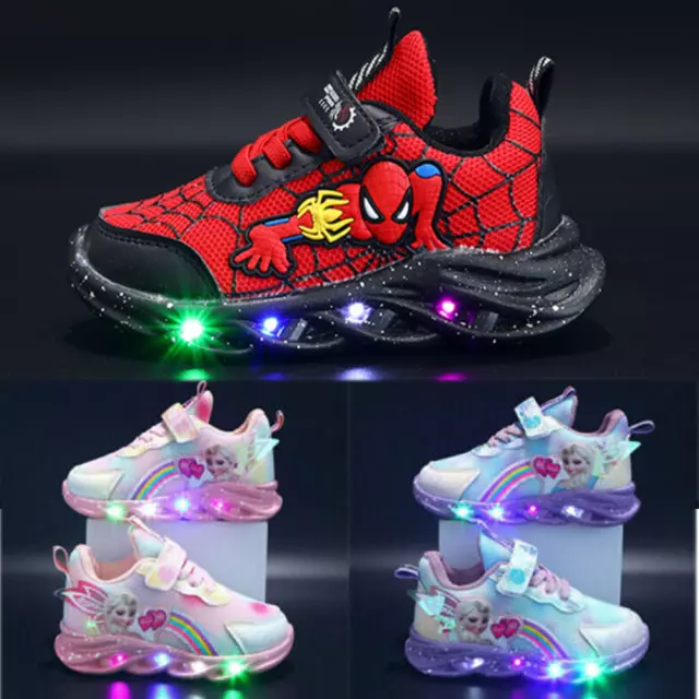 Kinderschuhe Glühen Sportschuhe Mädchen Elsa Prinzessin Schuhe Jungen Sneakers