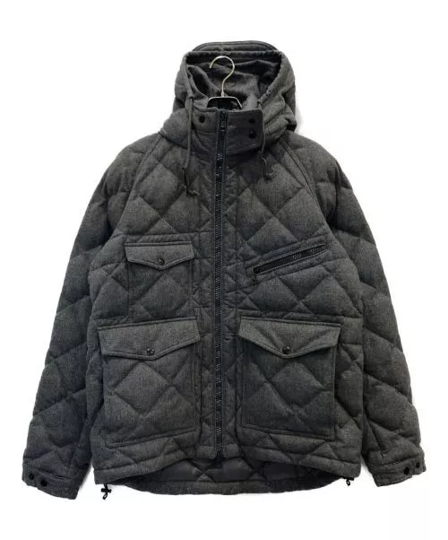 MONCLER Men's Quilted Down Jacket Gray Romania Size:6 142-091-41312-05/8680