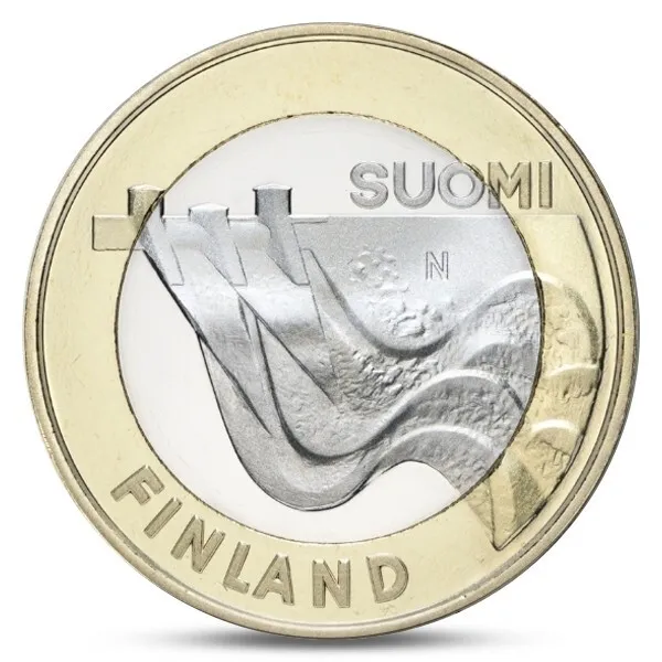 Finland Finnland Finlandia Finlande 5 Euro Provincial Buildings Karelia 2013 Unc