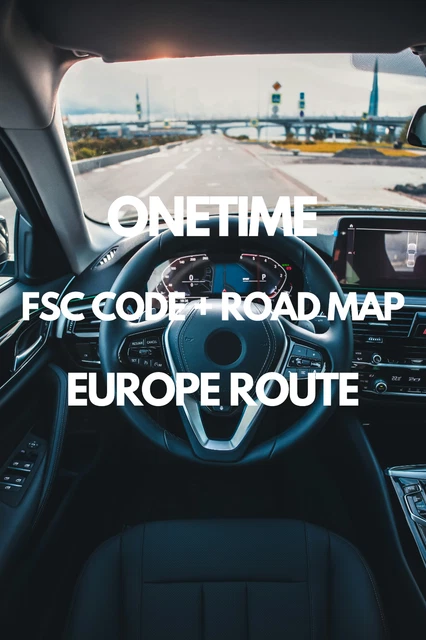 ORIGINAL GENUINE BMW Road Map Europe Next 2025-2 + Lifetime Fsc Code