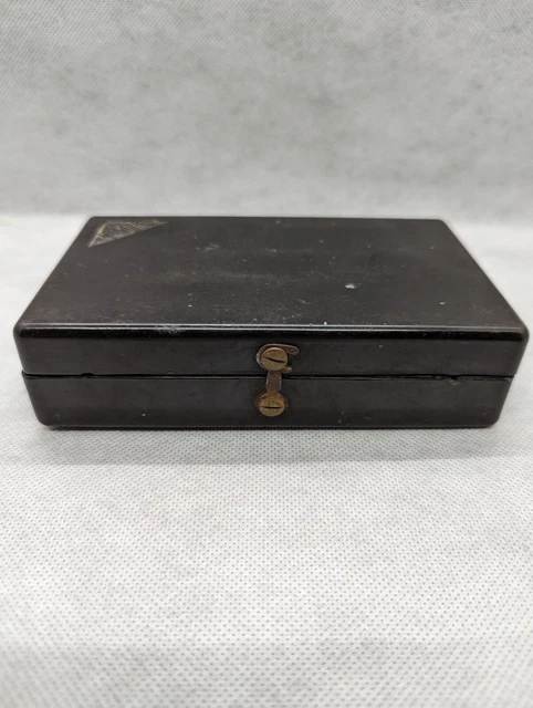 PETIT COFFRET BAKÉLITE boîte à mouches 1940 1950 pêche rivière EUR 80 PETIT COFFRET BAKÉLITE boîte à mouches 1940 1950 pêche rivière EUR 80