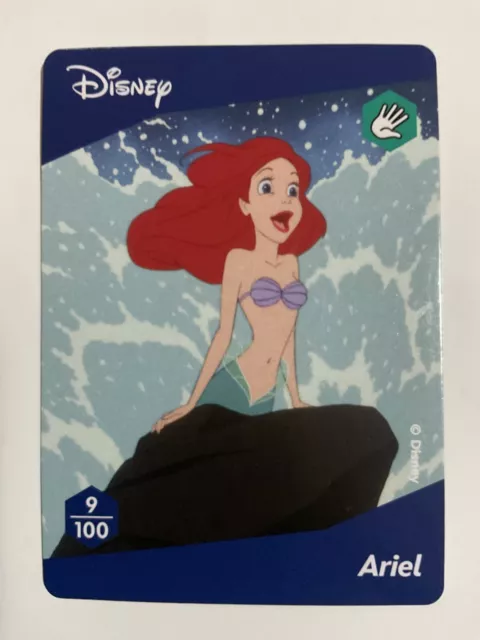 Disney 100 Wonders Collector Card Ariel (9/100) Woolworths Promo Pre-owned