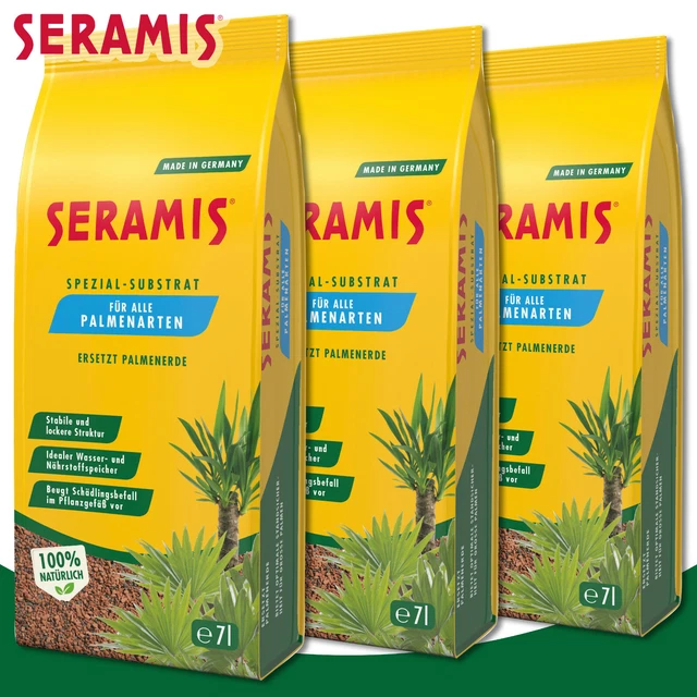 Seramis Substrato Speciale Per Palme 7L - Granulato Sostitutivo Del Terriccio Con Lava E Silicato, Per Interno Ed Esterno