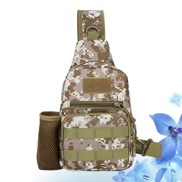 Sports de plein air Camouflage poitrine sac sac à bandoulière unique tactique