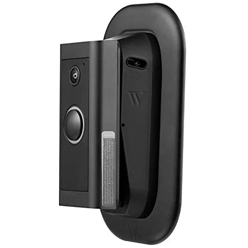 Wasserstein 0° to 10° Vertical Adjustable Angle Mount and Wall Plate with Rin...