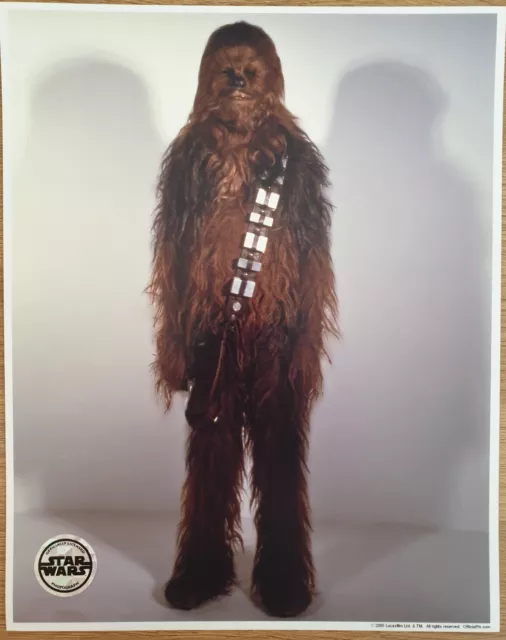 STAR WARS CHEWBACCA PETER MAYHEW OFFICIAL PIX 10x8 BLANK UNSIGNED PHOTO
