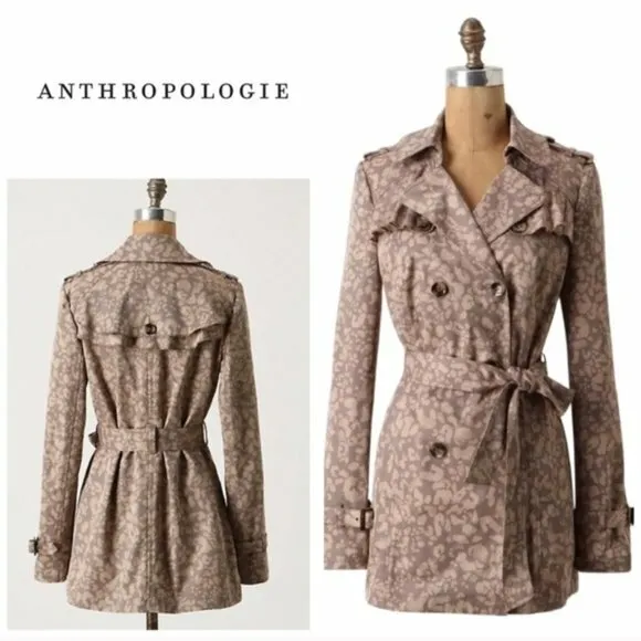Anthropologie Daughters of the Liberation Subtle Survival Trench Coat 2
