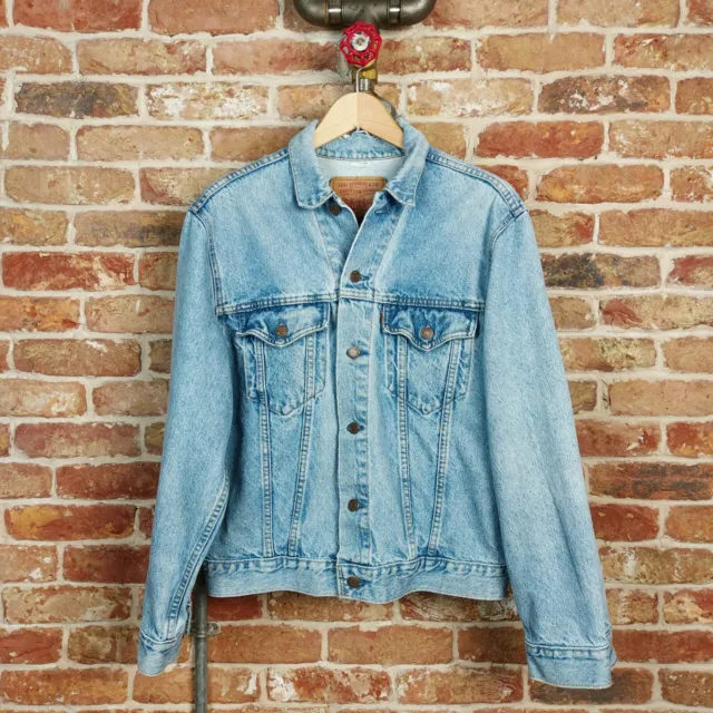 LEVI'S Vintage Classic Denim Jacket Stonewash Blue 42 L