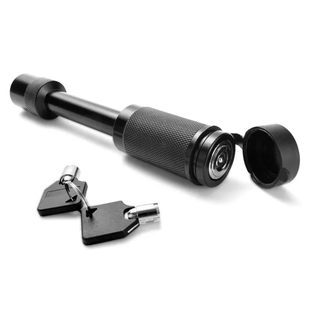 Upgrade 5/8" Diameter Pin Trailer Hitch Lock fit 2"x2" Receiver Tube BLACK 2Keys