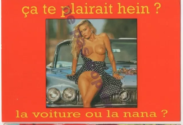 Voiture ou Nana * Erotique $ nude_ nue _ naked _ PIN-UP _ vraie blonde sur capot