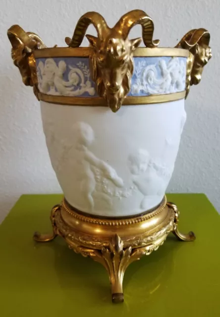 Clodion Rococo Bisque Sevres Barbedienne Louis XVI 19th Century Vase Fine Cond.