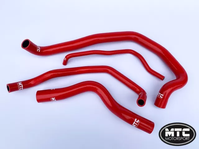 Mtc Motorsport Ford Fiesta 1.0 Ecoboost Coolant Radiator Hose Kit Red