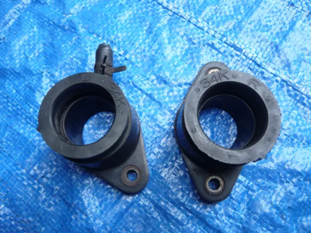 Yamaha TT 600 1983-1984 1 Set Bocchetti Aspirazione Manifold in Gomma di Aspirazione