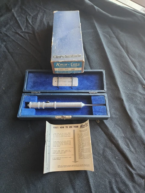 Hamilton Watch Co. No. 20 Kwik-Chek .070 Pivot Hole Gage W/ Case & Original Box Hamilton Watch Co. No. 20 Kwik-Chek .070 Pivot Hole Gage W/ Case & Original Box