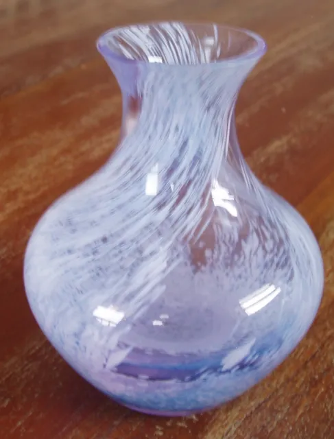 Household, Light Blue & White Glass Vase.