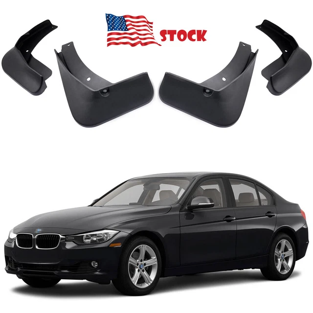 4 Mud Flaps Splash Guards Fender Car Mudguard for BMW 3-Series Sedan 2012-2018