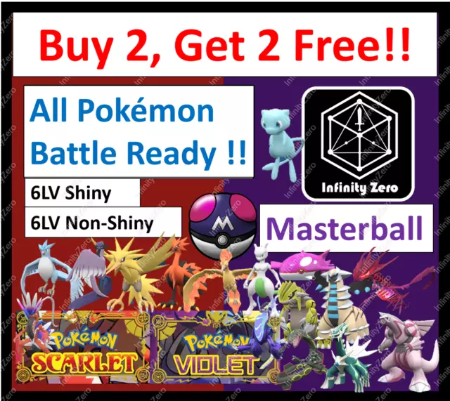 ANY POKEMON 6IV ✨ SHINY ✨ Battle Ready ✨Pokemon Scarlet & Violet 🚀Fast Trade🚀-