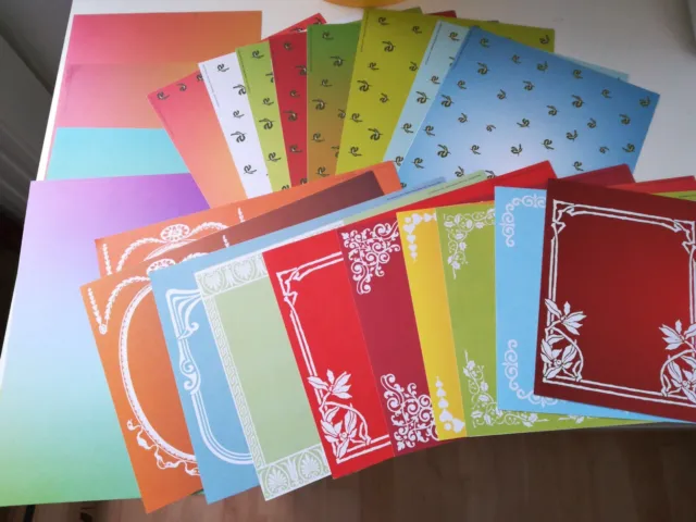 20 Grußkarten verschiedene Farbgestaltung  15 x 21 cm