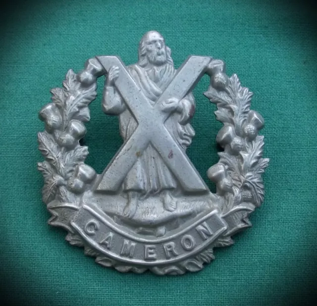 The Cameron Highlanders - 100% Genuine, British Army Military Cap Badge