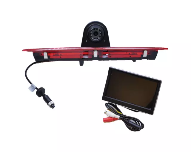 Ford Transit IR LED Brake Light Rear View Reverse Camera + 5" LCD Dash Monitor