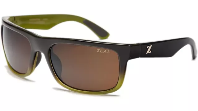 Zeal Optics Essential 10004 Polarized Sunglasses Brown Olive Fade / Copper Lens