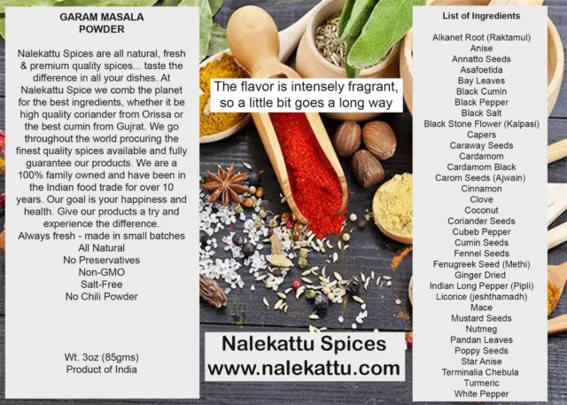 Indian Spices Garam Masala Seasoning Mix Super Aromatic Cooking Versatile Recipe 3