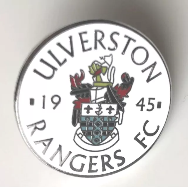 Badge: Ulverston Rangers Cumbria's Enamel Football Club Pin Badge.