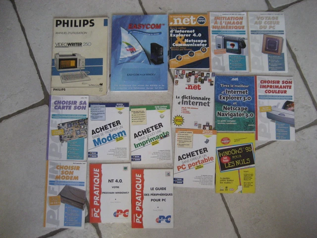Lot De 2 Livres Le Guide Du MO5 / Thomson TO7 En Famille - Manuels Cedic Nathan - Occasion