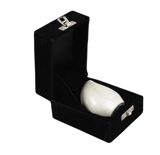 Mini Teardrop Keepsake urn for ashes Cremation Memorial Small Token urn white
