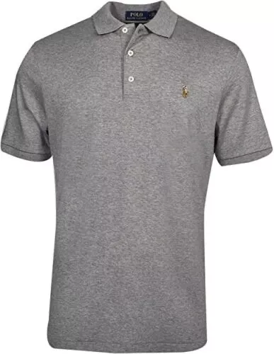 Polo Ralph Lauren Men's Gray Short-Sleeve Classic-Fit Pony Logo Shirt Size S NWT