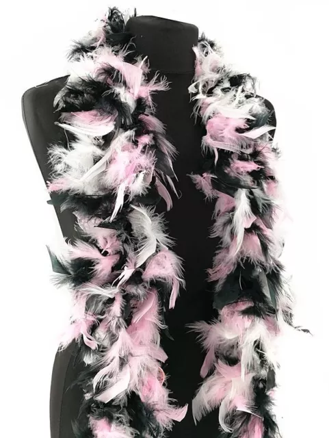 85G Luxury Feather Boa Dance Burlesque Fancy Dress UK 1.8M Thick 14 Colours