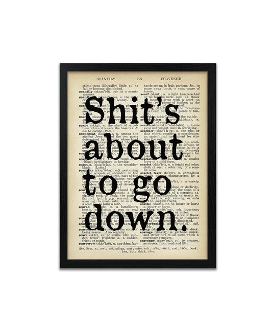Funny Toilet Restroom Bathroom Quote Poster Posters Print Prints Art Gift Gifts