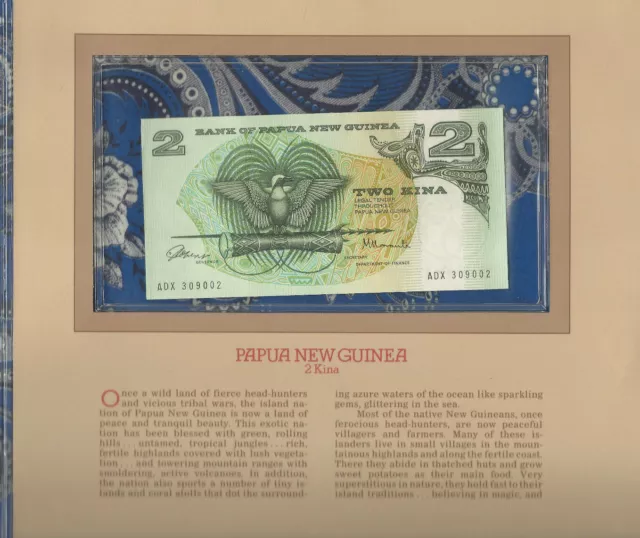 Most Treasured Banknotes Papua New Guinea 1981 2 Kina P 5a UNC prefix ADX