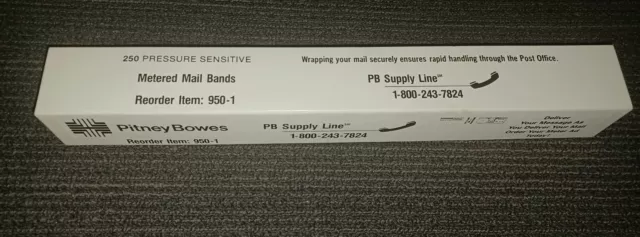 Pitney Bowes Metered Mail Bands 250 Pressure Sensitive item # 950-1