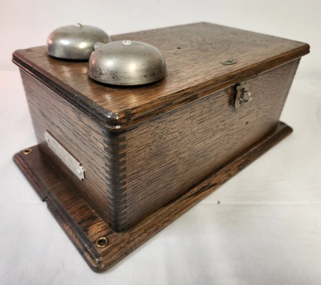 Antique Phone Ringer Bell Box Western Electric Akron Canton Youngstown Railroad