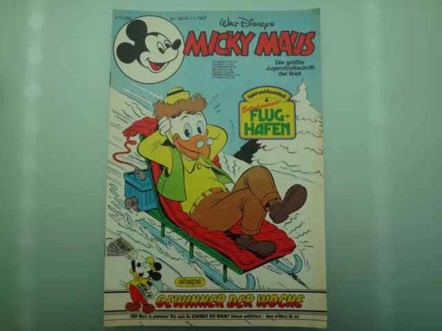 Micky Maus Heft Nr. 48 vom 30.11.1982, Mit Spiel und Bastelteil, mit Sammelmarke