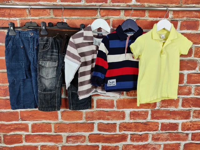 BABY BOY BUNDLE AGE 12-18 MONTHS NEXT H&M etc JEANS TROUSERS POLO SHIRT TOP 86CM