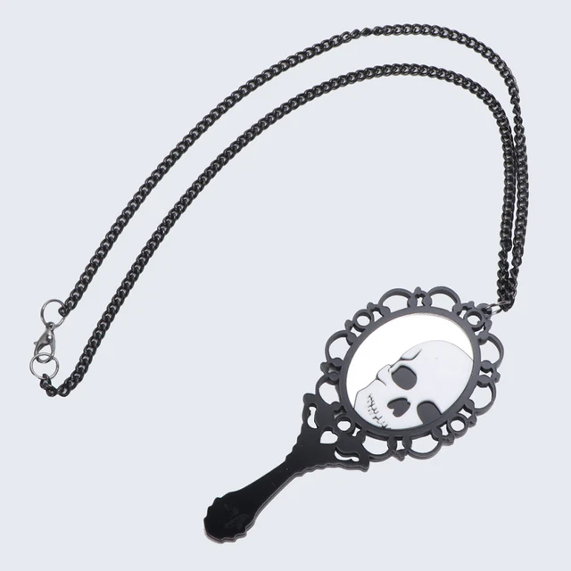 Skelettkopf Halskette Lustige Schädelkette Halloween-Schmuck Anhänger