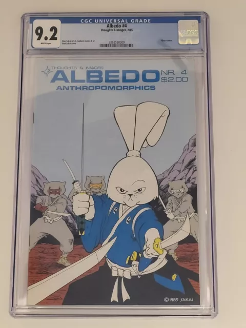 Albedo 4 (Thoughts & Images 1985) Stan Sakai CGC 9.2: Usagi Yojimbo - 2nd cover