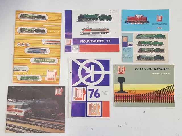 JOUEF LOT CATALOGUES train électrique voiture circuit plan réseau