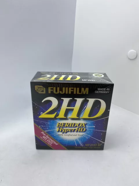 FUJIFILM 2HD | MF2HD 10 Disks Leerdisketten Double Sided MS-DOS | NEU & OVP