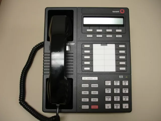 One Refurbished Merlin Legend MLX-10DP Black Phone  (Avaya Lucent MLX 10DP)