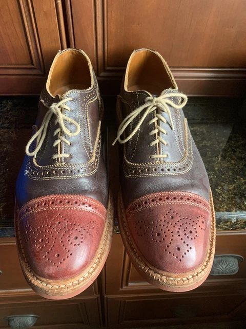 ALLEN EDMONDS RUDOLPH Oxfords Size 12 Brown Red Mens shoes 152.50
